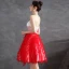 Charmant Rouge Robe De Fete Robe De Cocktail 2021 Princesse Bustier Sans Manches Dos Nu Mi-Longues Cocktail Robe De Ceremonie