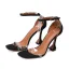 Enkla Röd Casual Mocka Sandaler Dam 2020 Läder Ankelband 10 cm Stilettklackar Peep Toe Sandaler