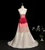 Fashion Multi-Colors Pearl Prom Dresses 2025 A-Line / Princess Spaghetti Straps Sleeveless Backless Sweep Train Formal Dresses
