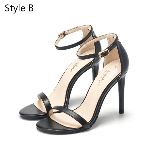Sexy Street Wear Gold Glitter Womens Sandals 2020 Ankle Strap 10 cm Stiletto Heels Open / Peep Toe Sandals