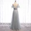 Scintillantes Argenté Gris Robe De Soirée 2020 Princesse Bretelles Spaghetti Paillettes Manches Courtes Dos Nu Longue Robe De Ceremonie