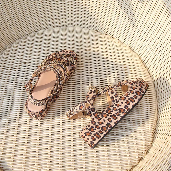 Bohemia Multi-Colors Street Wear Summer Womens Sandals 2020 5 cm Platform Open / Peep Toe Sandals