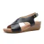 Romersk Sommar Aprikos / Beige Stranden Sandaler Dam 2020 4 cm Kilklackar Låg Klack Peep Toe Sandaler