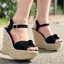 Affordable Clover Green Street Wear Braid Womens Sandals 2020 11 cm Wedges Open / Peep Toe Sandals