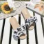 Mode Abordable Été Noire Plage Pantoufle & Tongs 2020 Fleur Plat Peep Toes / Bout Ouvert Chaussures Femmes