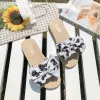 Fashion Affordable Summer Black Beach Slipper & Flip flops 2020 Flower Flat Open / Peep Toe Womens Shoes