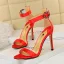 Sexy Argenté Cocktail Sandales Femme 2020 Satin Faux Diamant Bride Cheville 9 cm Talons Aiguilles Peep Toes / Bout Ouvert Sandales