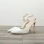 Chic / Belle Nues Vêtement de rue Sandales Femme 2020 Cuir Verni Bride Cheville 10 cm Talons Aiguilles À Bout Pointu Sandales