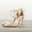 Chic / Beautiful Red Street Wear Suede Womens Sandals 2020 Bow Ankle Strap 10 cm Stiletto Heels Pointed Toe Sandals
