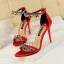 Sexy Dark Green Evening Party Womens Sandals 2020 Rhinestone Ankle Strap 9 cm Stiletto Heels Open / Peep Toe Sandals