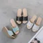 Piękne Lato Czarne Plaża Sandały Damskie 2020 7 cm Na Koturnie Na Platformie Peep Toe Sandały