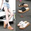 Enkel Sommer Svart Strand Damesko 2020 Platform Peep Toe Sandaler