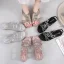 Fashion Summer Gold Street Wear Flat Womens Sandals 2020 Rhinestone Open / Peep Toe Sandals