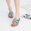 Chic / Beautiful Summer Black Casual Flat Womens Sandals 2020 Pearl Rhinestone Open / Peep Toe Sandals