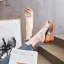 Sexy Transparent Braun Sommer Freizeit Sandalen Damen 2020 Strass 6 cm Keilabsatz Plateau Peeptoes Sandaletten