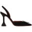 Charmant Ivoire Faux Diamant Slingbacks Chaussure De Mariée 2020 Cuir 8 cm Talons Aiguilles À Bout Pointu Mariage Sandales
