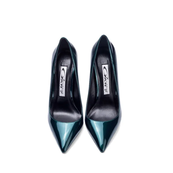 Fashion Dark Green Office OL Pumps 2020 Patent Leather 12 cm Stiletto Heels Pointed Toe Pumps