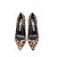 Mode Tan Afton Leopardmönstrad Pumps 2020 12 cm Stilettklackar Spetsiga Pumps