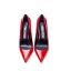 Schöne Rot Büro OL Lackleder Pumps 2020 12 cm Stilettos Spitzschuh Pumps