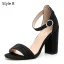 Modest / Simple Street Wear Snakeskin Print Womens Sandals 2020 Ankle Strap 10 cm Thick Heels Open / Peep Toe Sandals
