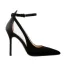 Chic / Beautiful Black Cocktail Party Womens Sandals 2020 Suede Ankle Strap 10 cm Stiletto Heels Pointed Toe Sandals