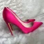 Chic / Beautiful Fuchsia Hall Satin Pumps 2020 12 cm Stiletto Heels Pointed Toe Pumps