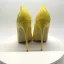Chic / Beautiful Yellow Office OL Patent Leather Pumps 2020 12 cm Stiletto Heels Pointed Toe Pumps