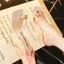 Sexy Transparent Blushing Pink Street Wear Womens Sandals 2020 Rhinestone 8 cm Stiletto Heels Open / Peep Toe Sandals