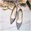 Eenvoudige Mooie / Prachtige Nude Kantoor OL Pumps 2020 Leer 10 cm Naaldhakken / Stiletto Spitse Neus Pumps