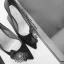 Elegant Burgundy Leather Wedding Shoes 2020 Pearl Rhinestone Bow 10 cm Stiletto Heels Pointed Toe Wedding Pumps