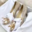Charmant Champagne Cristal Chaussure De Mariée 2020 Faux Diamant 9 cm Talons Aiguilles À Bout Pointu Mariage Escarpins