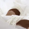 Elegant White Pearl Wedding Shoes 2020 8 cm Stiletto Heels Pointed Toe Wedding Pumps