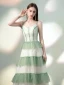 Chic / Beautiful Sage Green Evening Dresses  2020 A-Line / Princess Spaghetti Straps Sequins Sleeveless Backless Floor-Length / Long Formal Dresses
