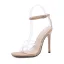 Sexy Club de carnaval Noire Sandales Femme Bride Cheville 2021 11 cm Talons Aiguilles Peep Toes / Bout Ouvert Sandales Talons Hauts