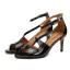 Modest / Simple Yellow Street Wear Womens Sandals 2020 Ankle Strap Patent Leather 8 cm Stiletto Heels Open / Peep Toe Sandals