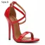 Chic / Beautiful Red Street Wear Womens Sandals 2020 X-Strap 13 cm Stiletto Heels Open / Peep Toe Sandals