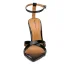 Modest / Simple Black Street Wear Womens Sandals 2020 Ankle Strap 13 cm Stiletto Heels Open / Peep Toe Sandals