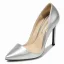 Mooie / Prachtige Zilveren Kantoor OL Pumps 2020 Lakleer 11 cm Naaldhakken / Stiletto Spitse Neus Pumps