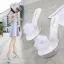 Transparent Charming Outdoor / Garden White Womens Sandals 2020 Flower 14 cm Wedges Open / Peep Toe Sandals