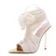 Sexy Bleu Ciel Club de carnaval Sandales Femme 2021 12 cm Talons Aiguilles Peep Toes / Bout Ouvert Sandales Talons Hauts