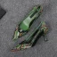 Chic / Beautiful Dark Green Street Wear Pumps 2020 Snakeskin Print 5 cm Stiletto Heels Pointed Toe Pumps