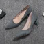 Chic / Belle Noire Bureau OL Daim Escarpins 2020 6 cm Talons Aiguilles À Bout Pointu Escarpins