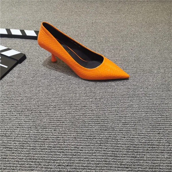 Chic / Beautiful White Office OL Pumps 2020 Snakeskin Print 7 cm Stiletto Heels Pointed Toe Pumps