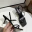 Sexy Black Street Wear Womens Sandals 2020 Ankle Strap 6 cm Stiletto Heels Open / Peep Toe Sandals
