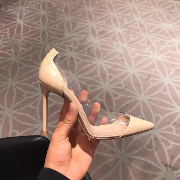 Chic / Belle Beige Cocktail Escarpins 2020 9 cm Talons Aiguilles À Bout Pointu Escarpins
