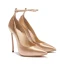 Elegant Burgundy Evening Party Satin Pumps 2020 Ankle Strap 12 cm Stiletto Heels Pointed Toe Pumps