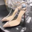 Sexy Summer Black Cocktail Party Womens Sandals 2020 Leather Rhinestone T-Strap 9 cm Stiletto Heels Pointed Toe Sandals