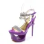 Charmant Sexy Été Beige Club de carnaval Sandales Femme 2020 Faux Diamant Bride Cheville 15 cm Talons Aiguilles Peep Toes / Bout Ouvert Sandales