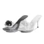 Schlicht Schwarz Strassenmode Strass Sandalen Damen 2020 9 cm Stilettos Peeptoes Sandaletten