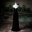 Sexy Noire Faux Diamant Noeud Fendue devant Robe De Soirée 2025 Princesse Bretelles Spaghetti Sans Manches Dos Nu Longue Soirée Robe De Ceremonie
